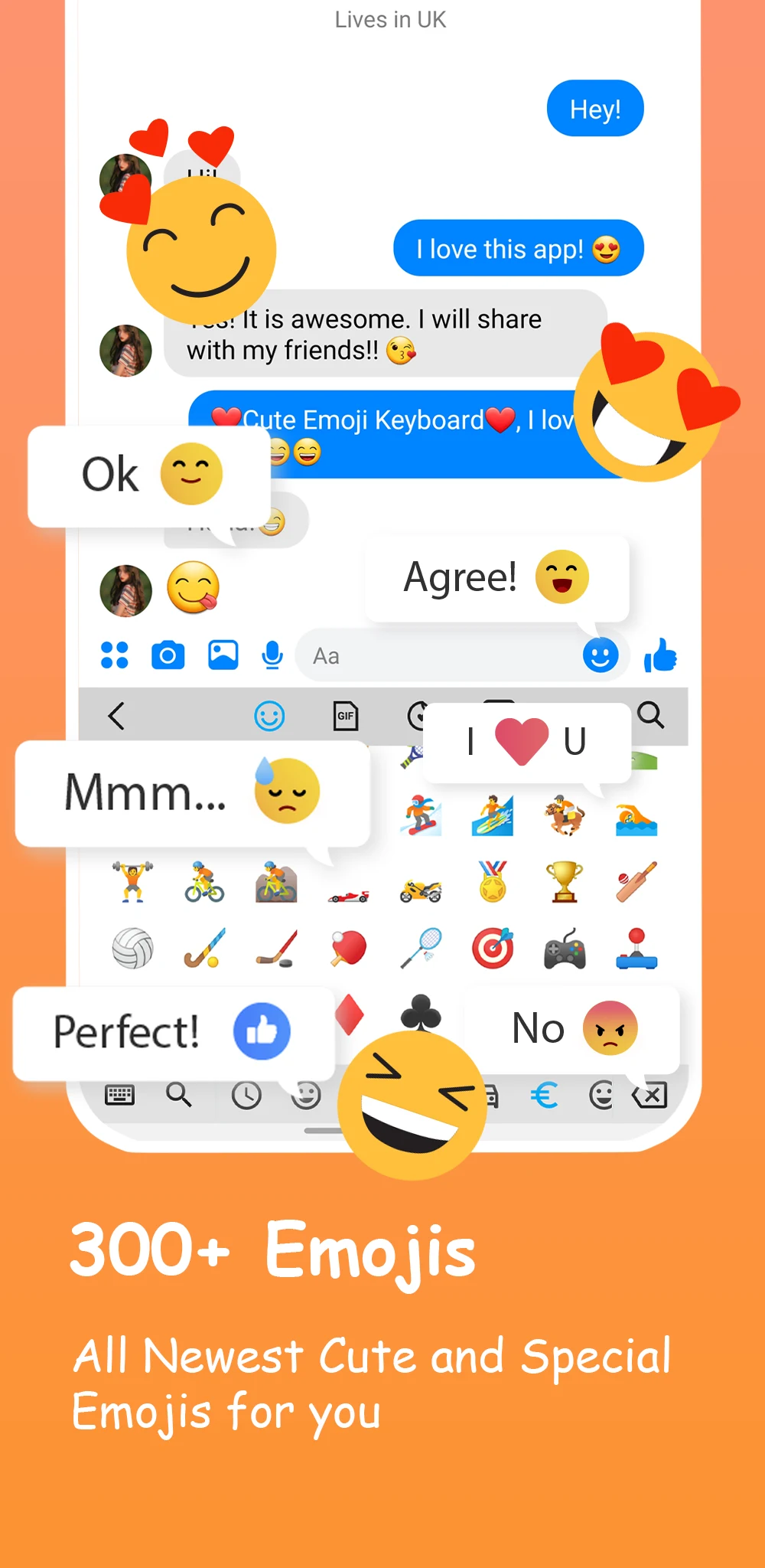 Emoji Keyboard: Fonts, Emojis screenshot